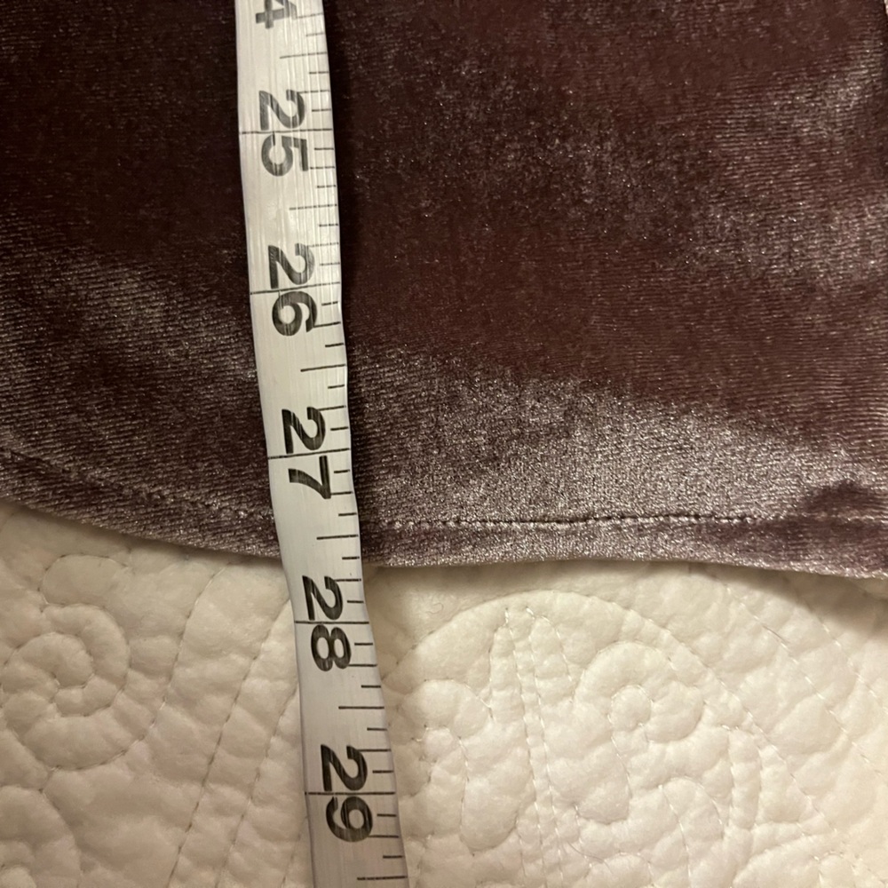 Dear John Velvet Button-Down Shirt in bronze, size Medium - Picture 8 of 8